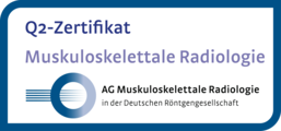 Q2-Zertifikat Muskuloskelettale Radiologie der AG Muskuloskelettale Radiologie in der Deutschen Röntgengesellschaft